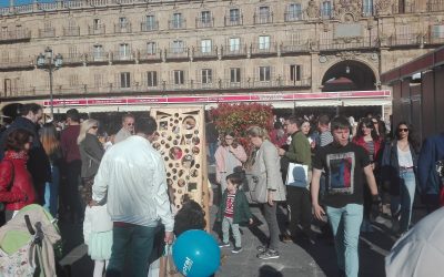 Pillastres en la Plaza Mayor de Salamanca